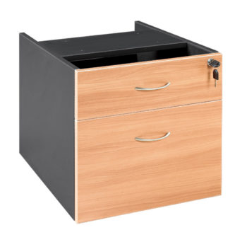 Pedestal fixed 1 drawer plus 1 file Desk