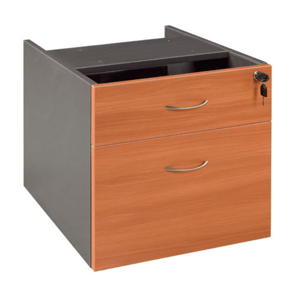 Pedestal fixed 1 drawer plus 1 file Desk