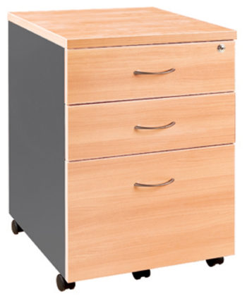 Pedestal Mobile 2 drawer plus 1 file